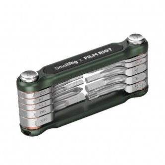Zestaw narzędzi SmallRig 4814 x FILM RIOT 10-in-1 Folding Wrench Set with Multiple Angle Positioning Green