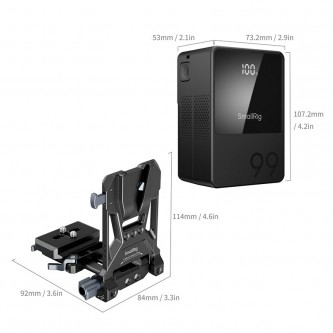 Zestaw zasilania SmallRig 5048 VB99 mini V-Mount Battery Kit (3580 + 4064)