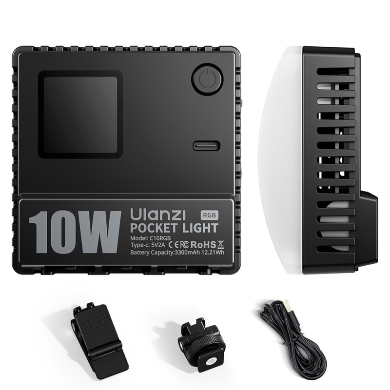 Lampa LED Ulanzi C10RGB 1800-9000K + RGB L205
