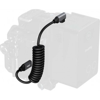 Kabel SmallRig 5730 USB-C do USB-C kątowy, spiralny, 35-145cm, 20Gbps, 240W