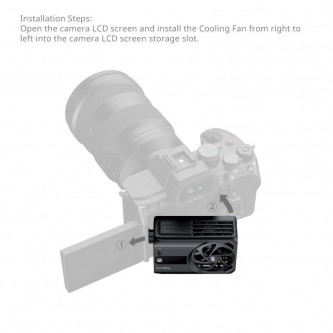 SmallRig 5328 Cooling Fan Hybrid Cooling do kamer i aparatów Sony Canon