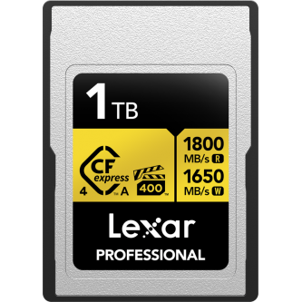Karta pamięci Lexar CFexpress 4.0 Pro Gold (Type A) 1TB, VPG400, R1800/W1650