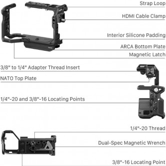 Klatka Tilta TA-T108-A-B Sony FX5 Base Kit Czarna