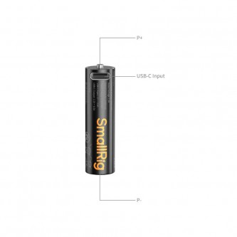 Zestaw 4 akumulatorów z USB-C SmallRig 5768 Rechargeable Lithium Battery AA 2100mAh with USB-C